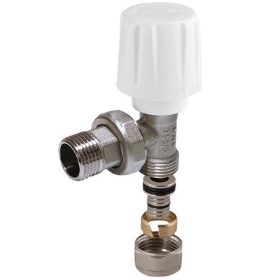 1/2" KÖŞE RADYATÖR VANASI PEX-B BAĞLANTI
